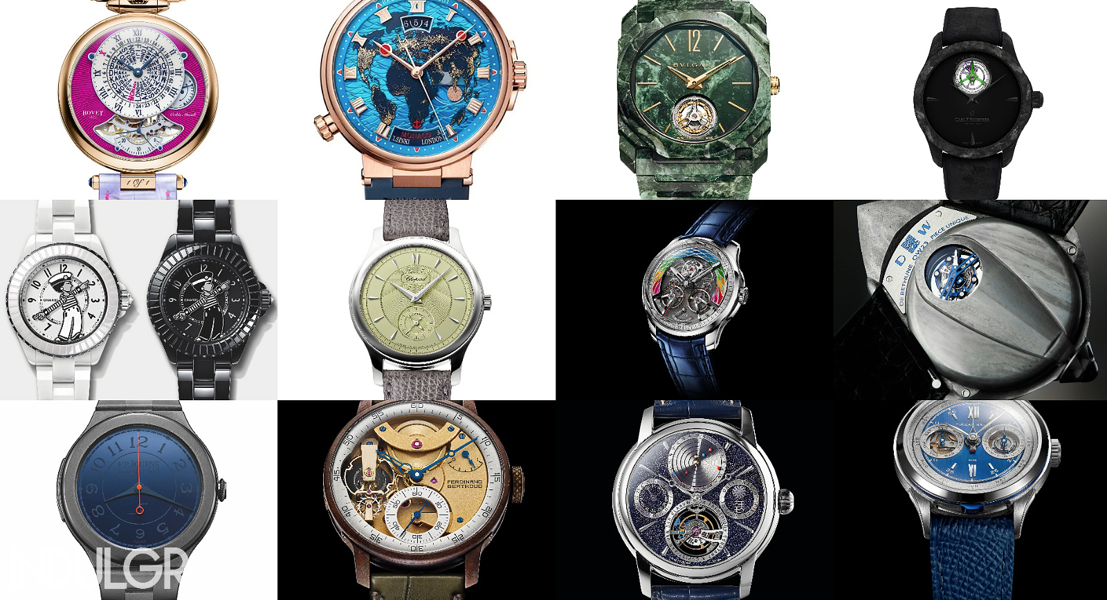 One-off watches by Louis Vuitton, Bell & Ross, Biver, Bovet, Hublot